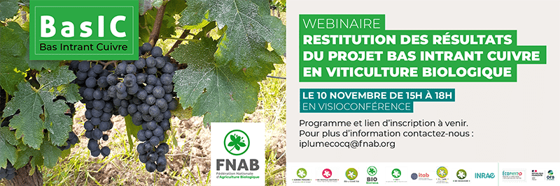 Webinaire projet BasIC (Bas Intrant Cuivre) 1